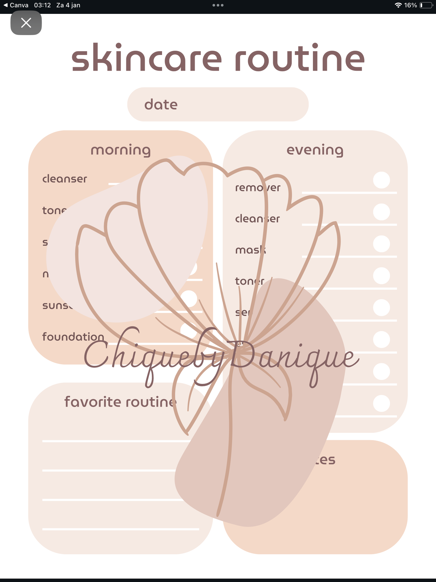 Digitale planner templates.